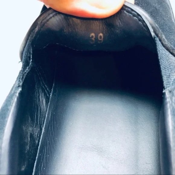 Moncler Suede Slip On Platform Sneakers - Picture 5 of 5